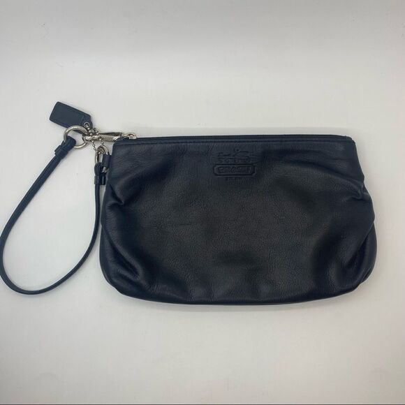 Coach Leather Wristlet Pouch - Picture 1 of 5